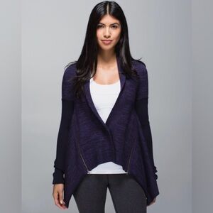Lululemon Wrap It Up Sweater Black Grape / Going Grape Size Small